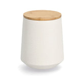 Hectarul - Recipient depozitare alimente alb din ceramica cu capac, 1080 ml, Φ13 x 15,4 cm 3D Zeller